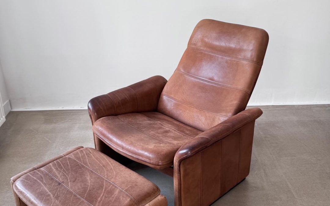 Fotel DE SEDE. Model DS 50 z podnóżkiem