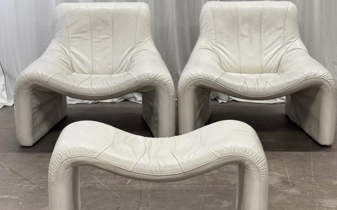 Zestaw — fotel i podnóżek